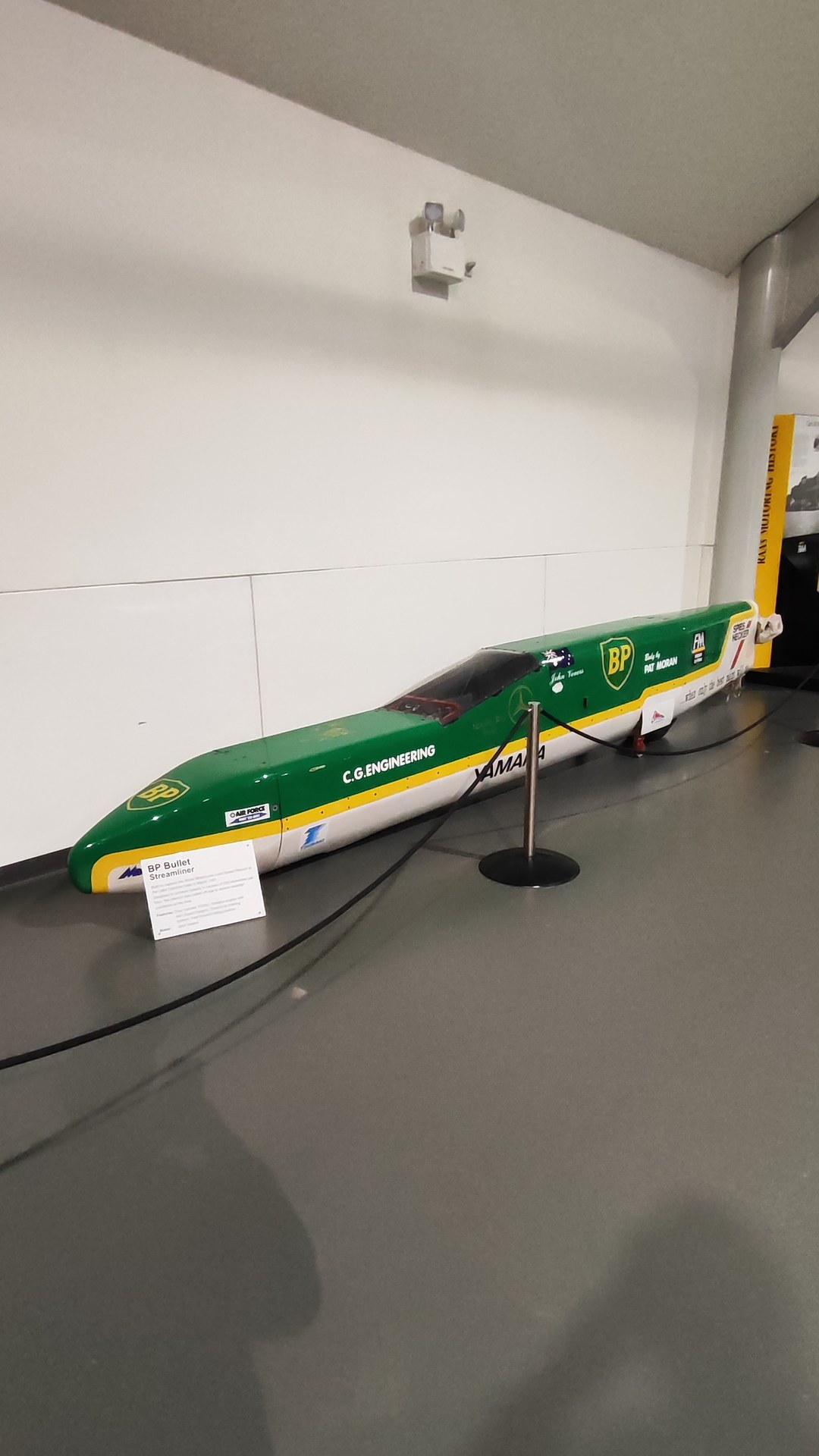 BP Bullet Streamliner

The BP Bullet, built in South Australia to chase a land speed record. On display at the National 