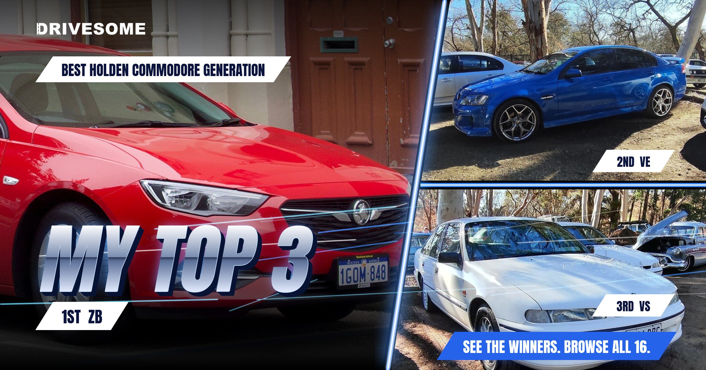 My top 3 at Best Holden Commodore Generation:

1st: ZB
2nd: VE
3rd: VS

Think you'd pick differently? Voting is open, ca
