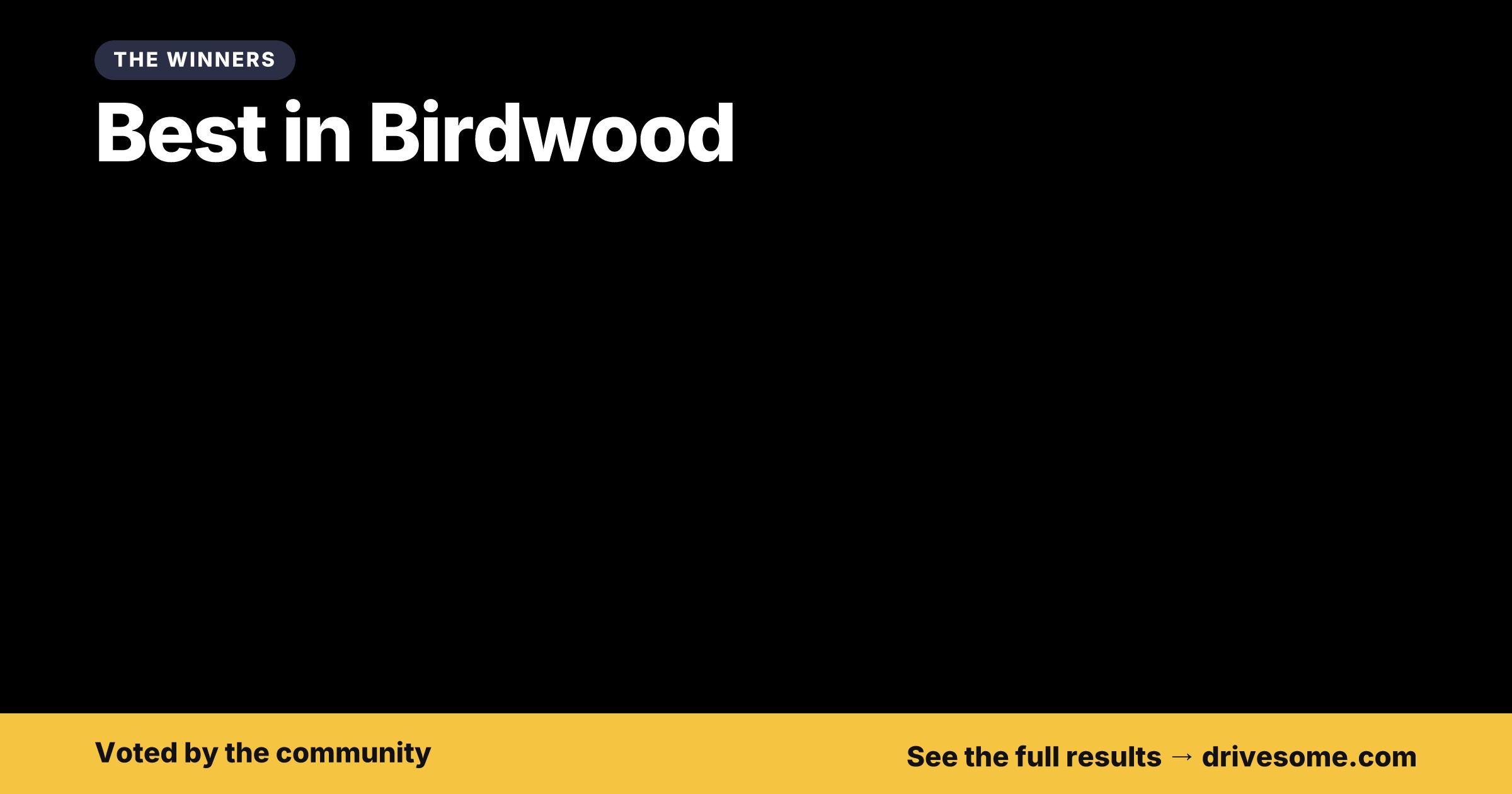 The votes are in. Your Best in Birdwood Virtual Car Show winners:

1st: Chevrolet Master
2nd: Ford Laser
3rd: Rolls-Royc