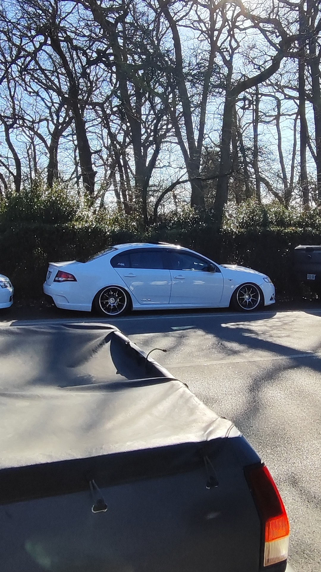 Adelaide Hills COFFEE RUN! Gumeracha, part 1 of 38.
Holden Kingswood HQ · RDX207
White lowered sedan #1
Ford Falcon BA