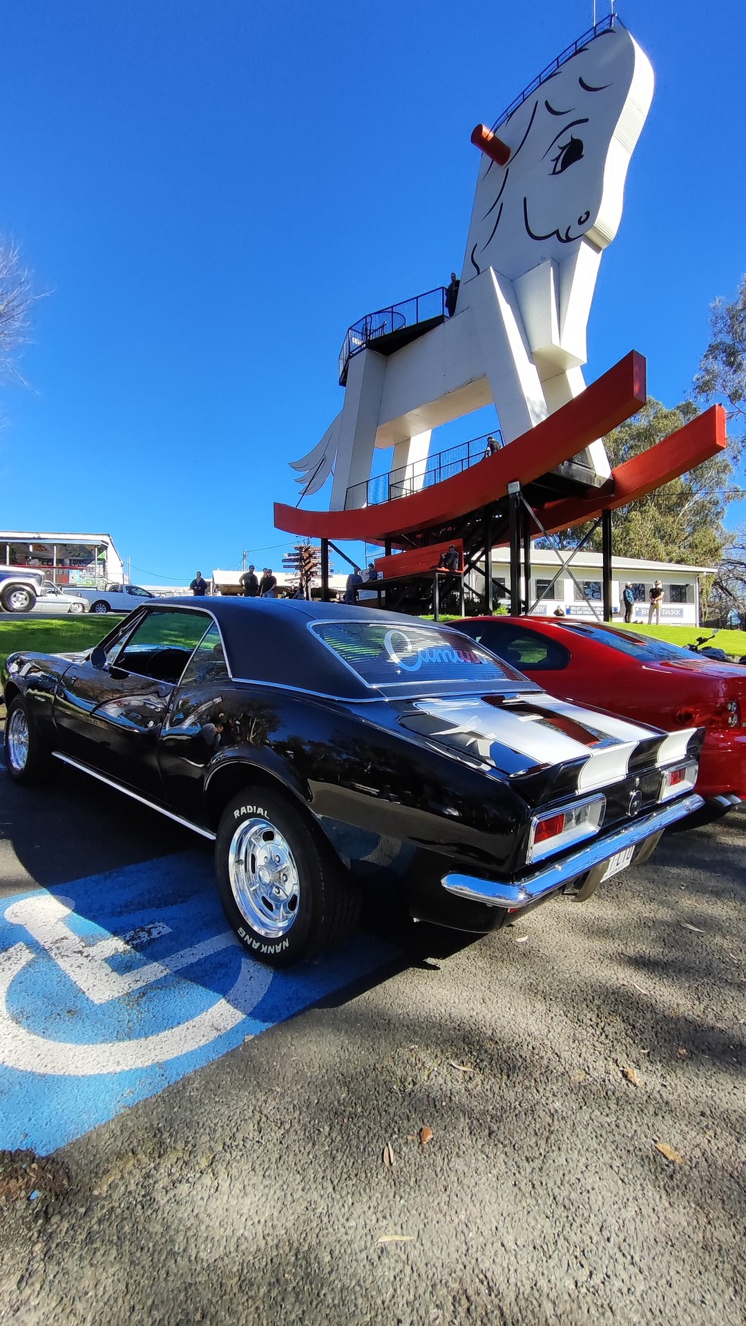 Adelaide Hills COFFEE RUN! Gumeracha, part 35 of 38.

Black Chevrolet Camaro 1st Gen #2
Holden Monaro V2 · IIICV8
Red Fo