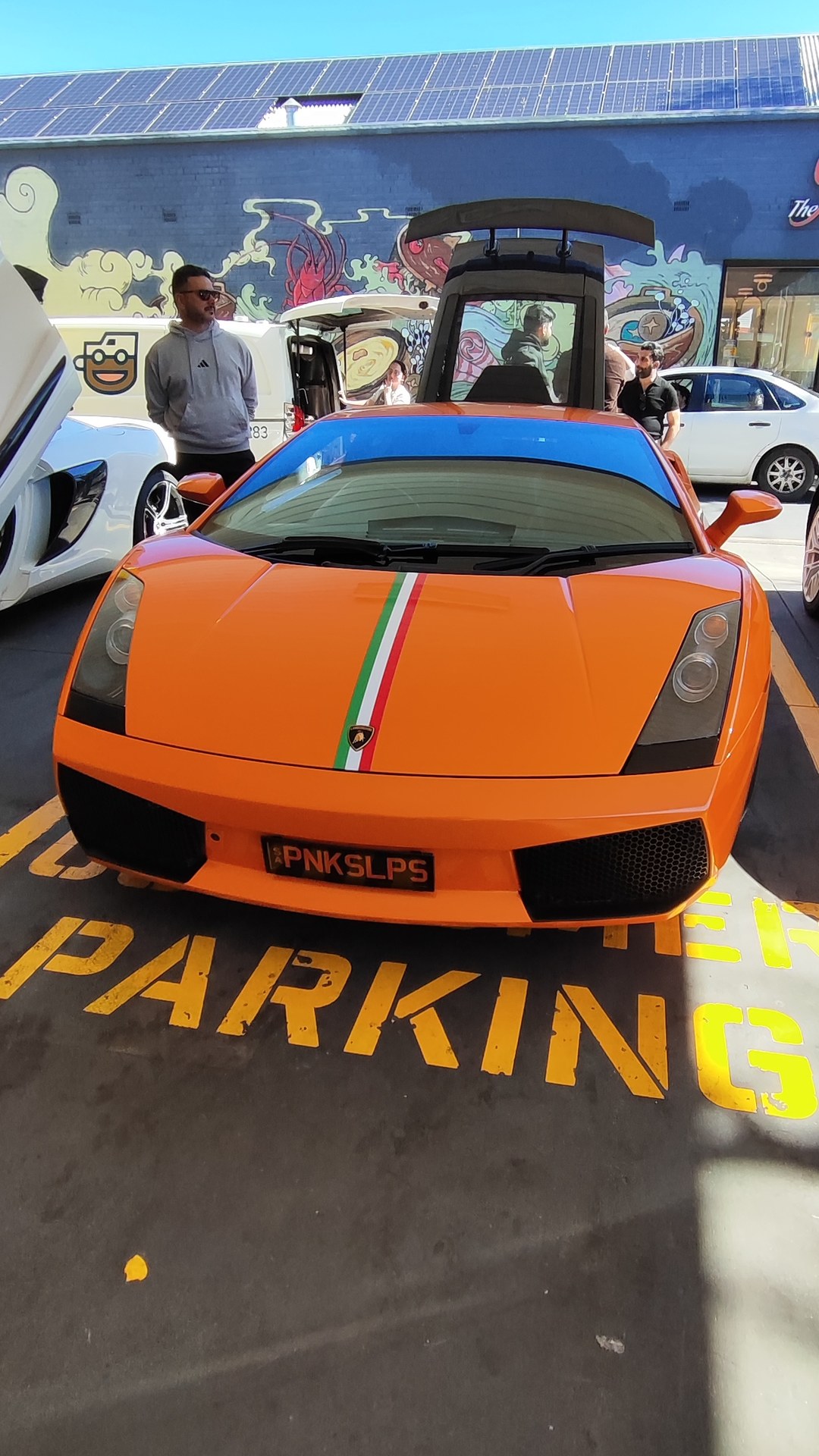 Community Car Meet, part 4 of 6.

Lamborghini Gallardo Superleggera · 656
Lamborghini Gallardo · PNKSLPS
Ferrari 360 · S