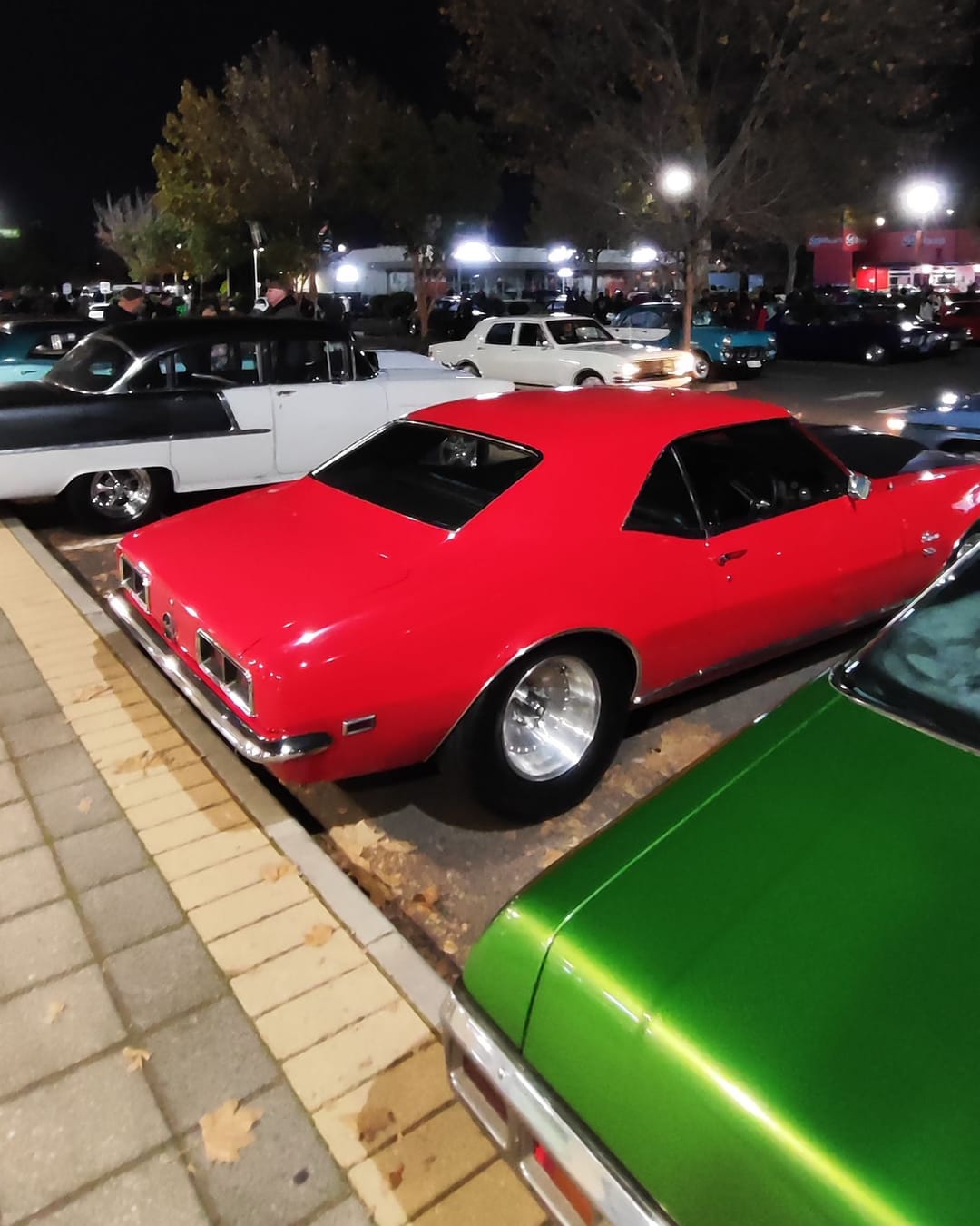 Night meet at the car park. Thirty odd cars and a very patient security guard.