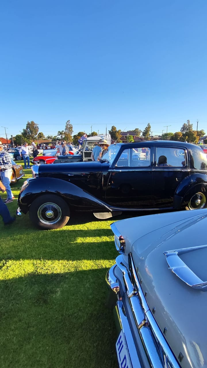 A few from the All British Day display. The XK120 drew a crowd all afternoon.