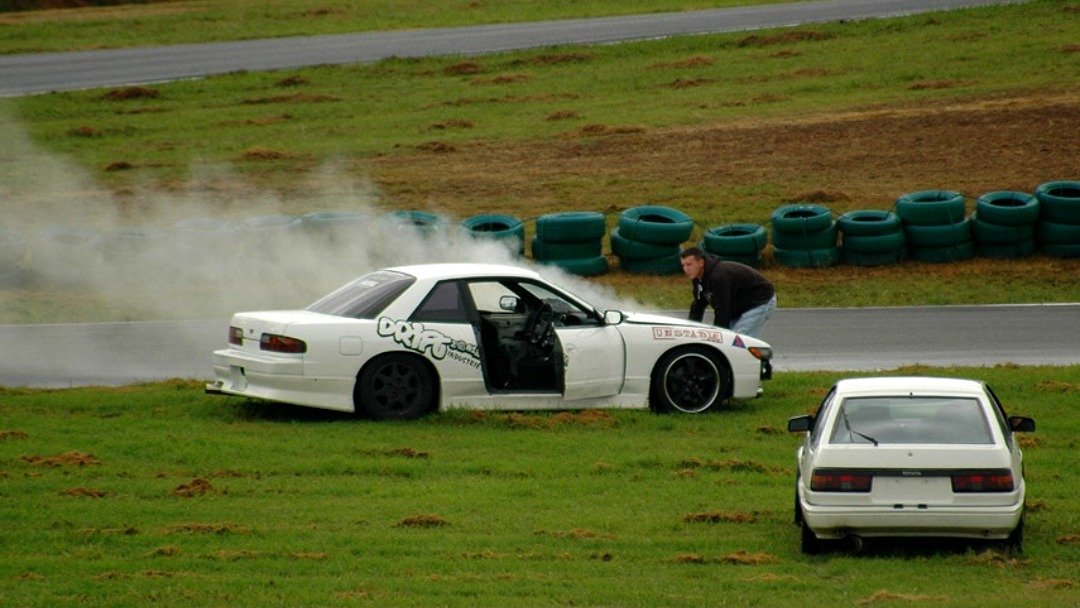 Round 2 of Drift Australia, it didn't last long.