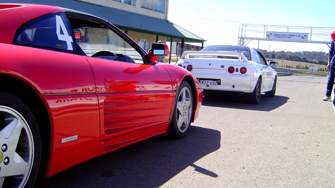 Found some old photos of a Ferrari track day @Bertone‌ Raceway (Wakefield Park)‌, we took the GTR who do you think was f