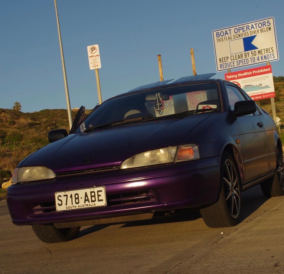 Grimace

First car I purchased on my learners, was originally silver with pretty trashed paint, blown head gasket, paid 