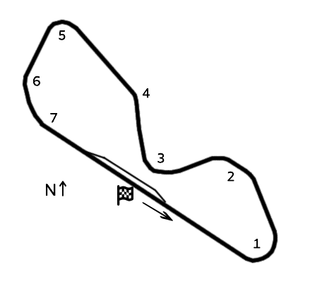 Autodromo Cabo Negro circuit layout
