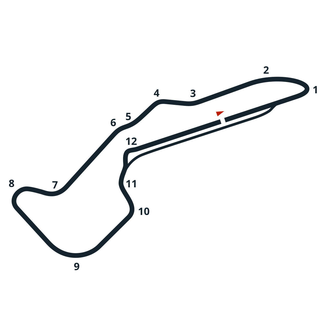 Autódromo Ezequiel Crisol circuit layout