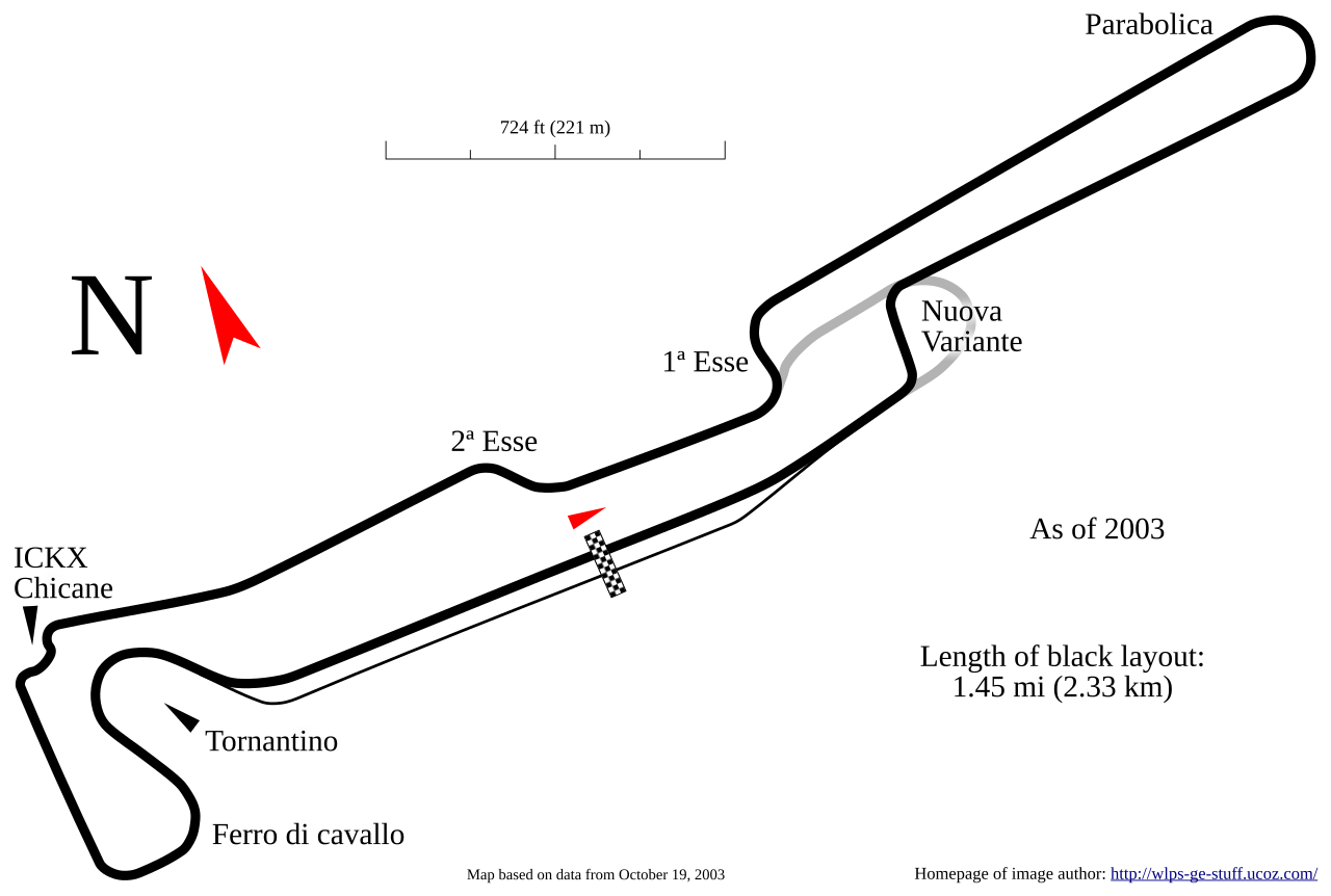 Autodromo Riccardo Paletti circuit layout