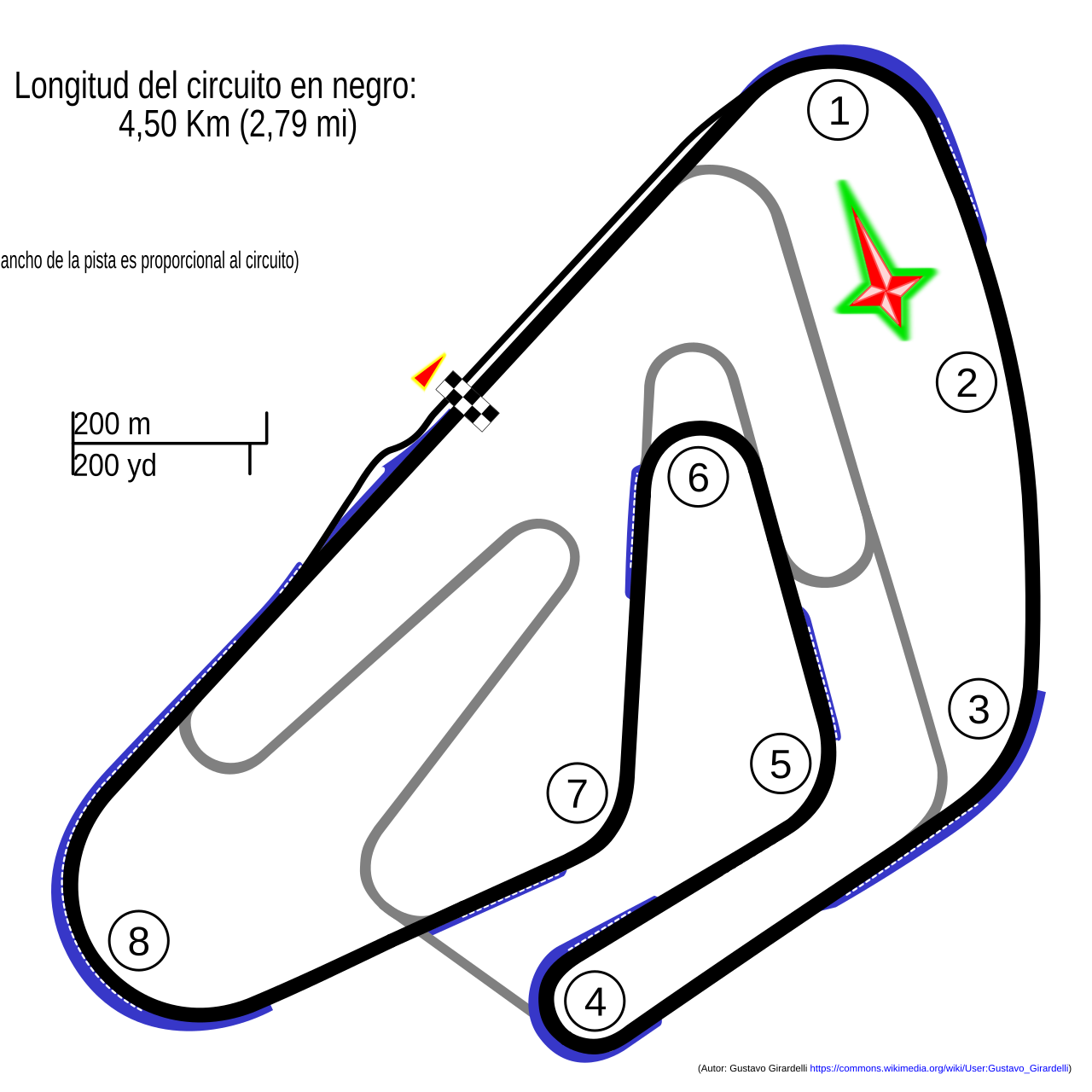 Autódromo Rosendo Hernández circuit layout