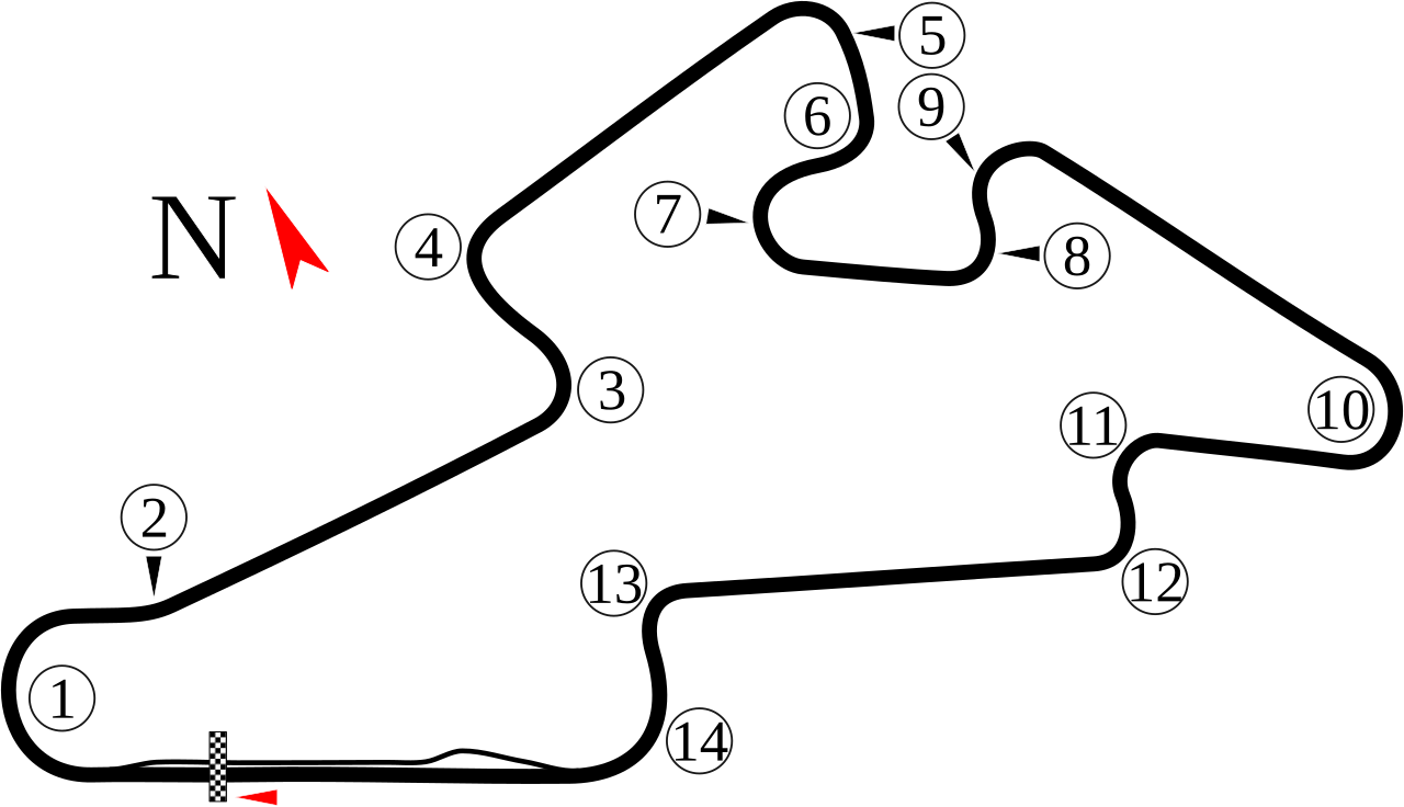 Brno Circuit circuit layout