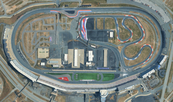 Charlotte Motor Speedway circuit layout