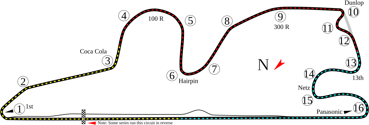 Fuji Speedway circuit layout