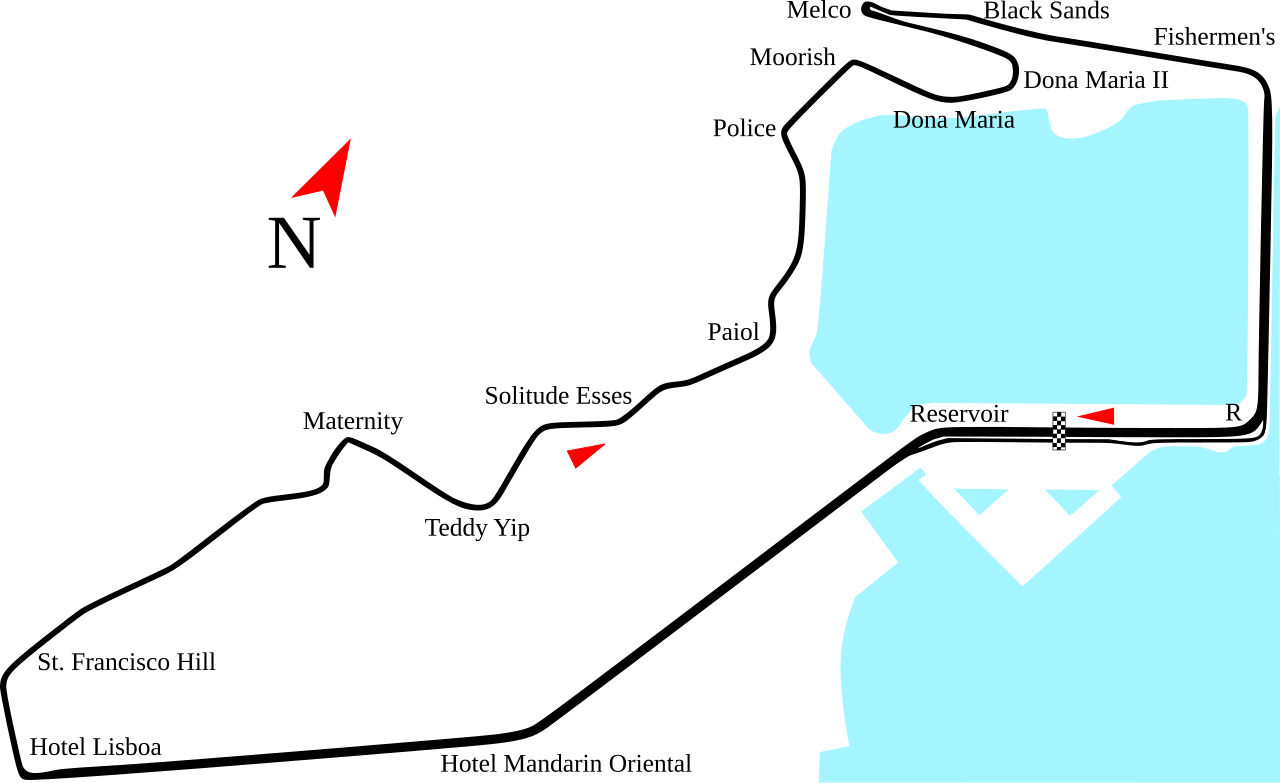 Guia Circuit (Macau) circuit layout