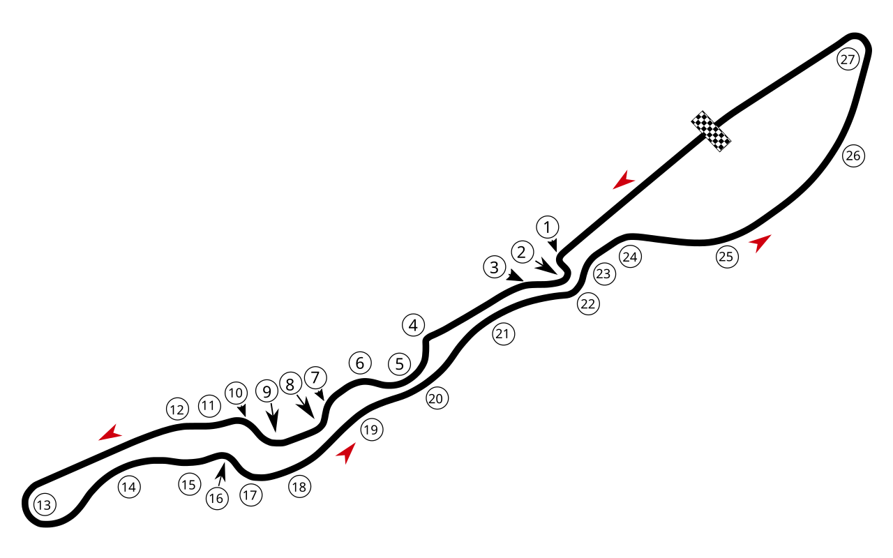 Jeddah Corniche Circuit circuit layout