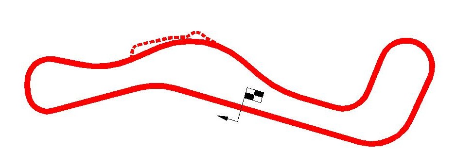 Lakeside International Raceway circuit layout