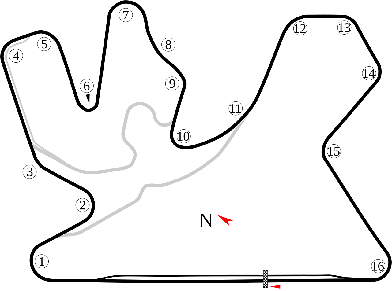 Lusail International Circuit circuit layout