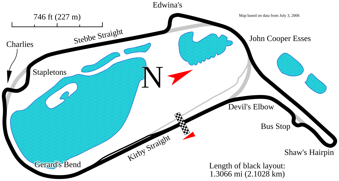 Mallory Park circuit layout