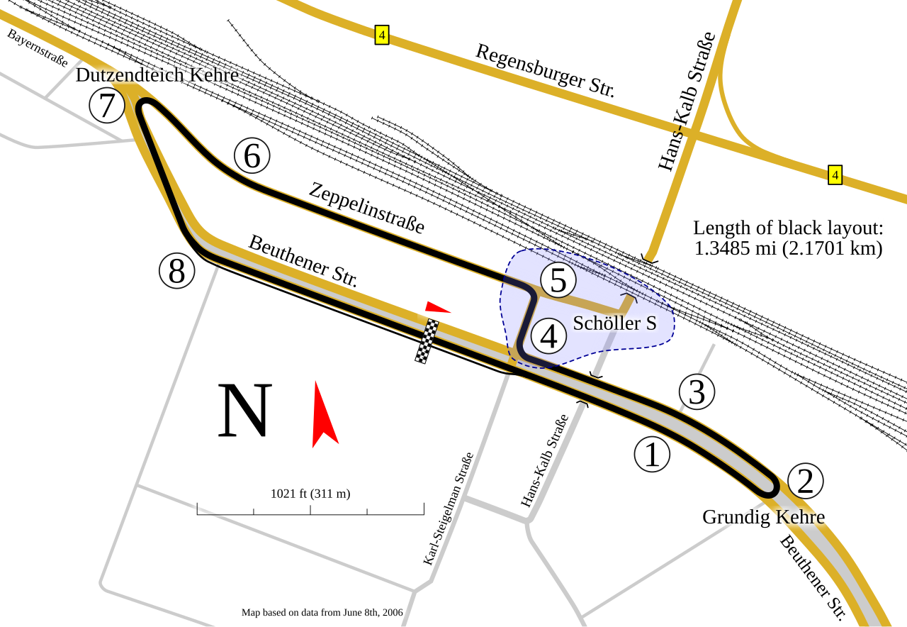 Norisring circuit layout