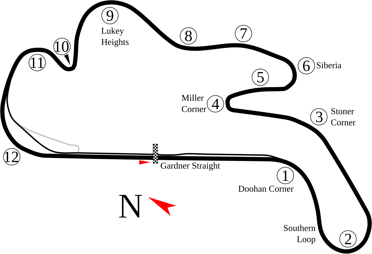 Phillip Island Grand Prix Circuit circuit layout