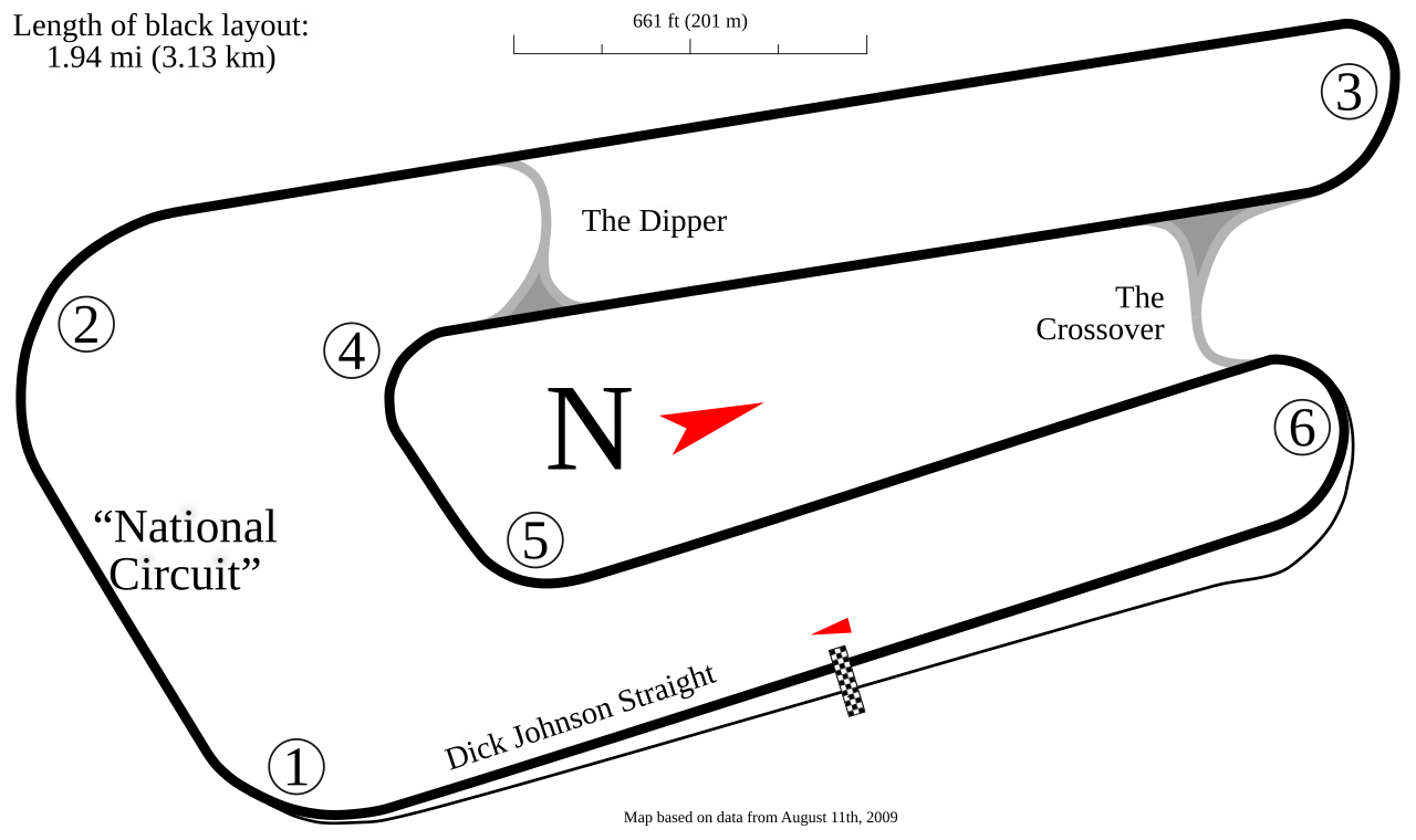 Queensland Raceway circuit layout