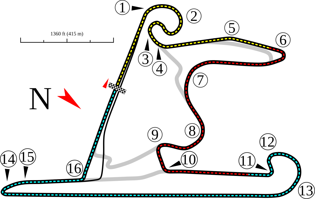 Shanghai International Circuit circuit layout
