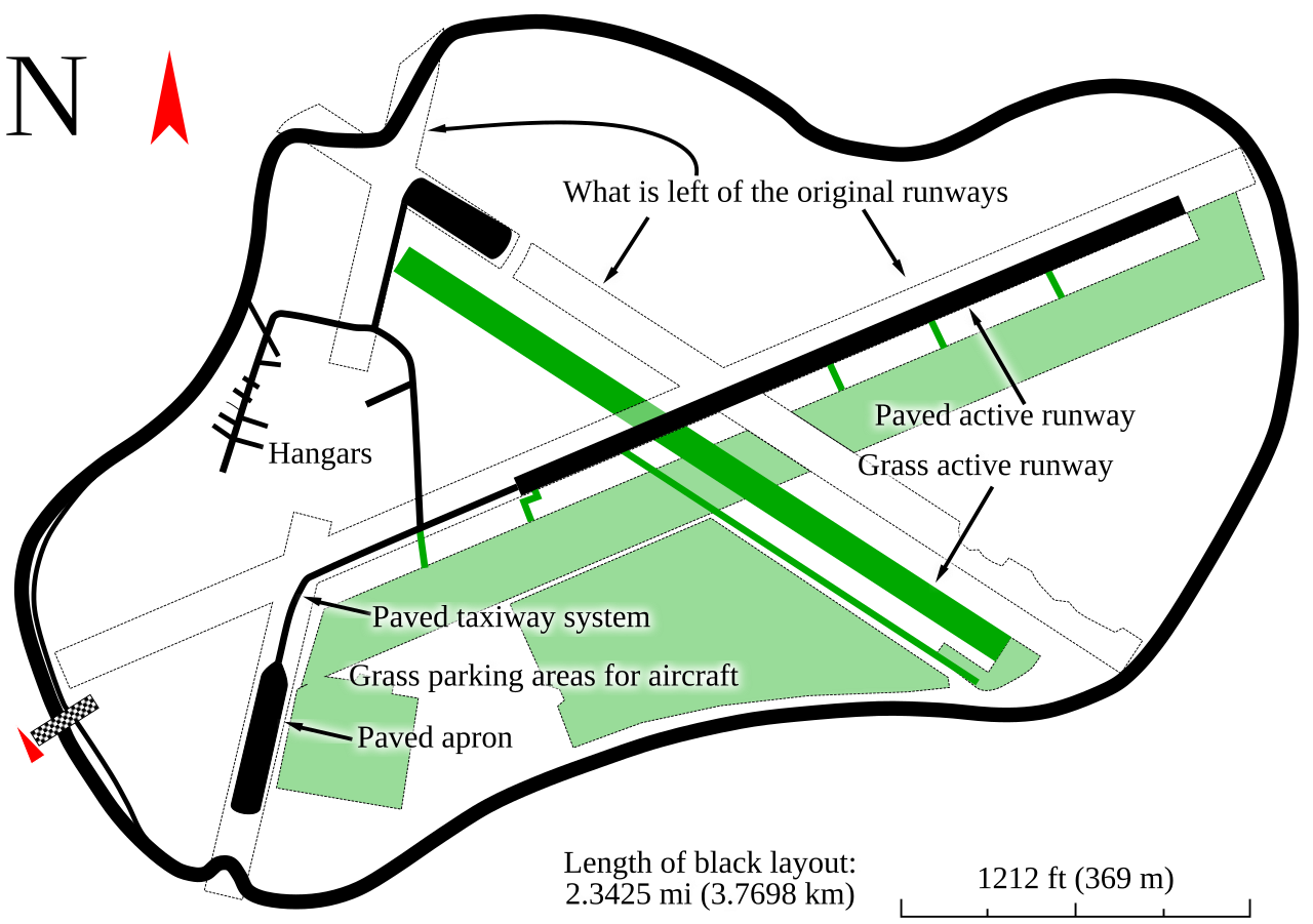 Thruxton Circuit circuit layout