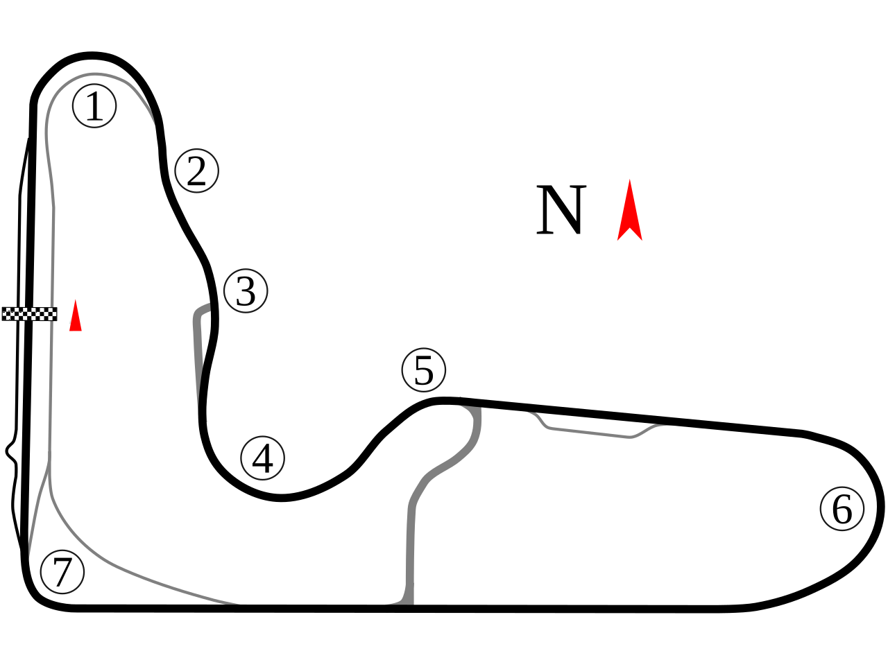Wanneroo Raceway circuit layout
