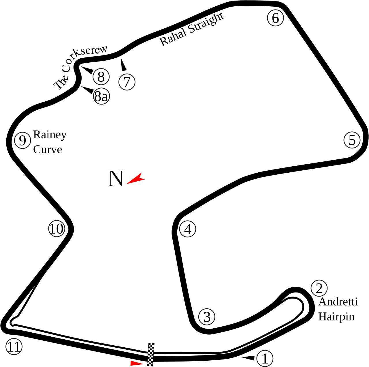WeatherTech Raceway Laguna Seca circuit layout