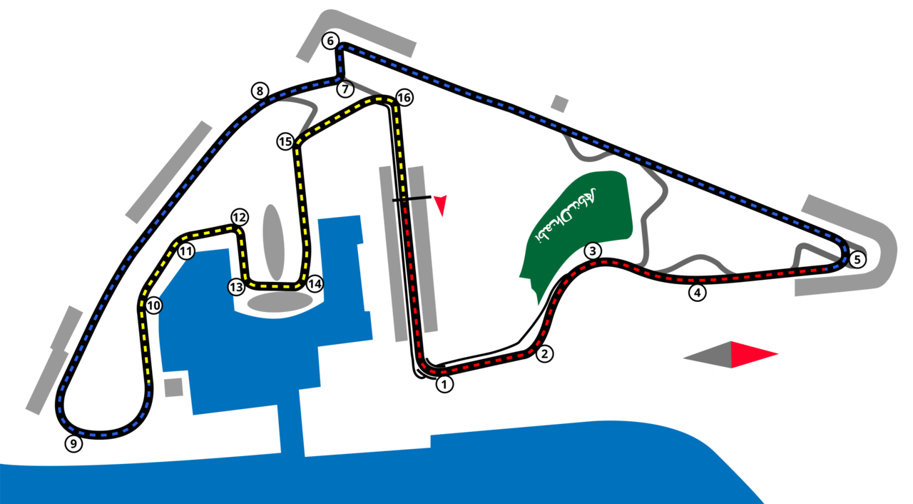 Yas Marina Circuit circuit layout