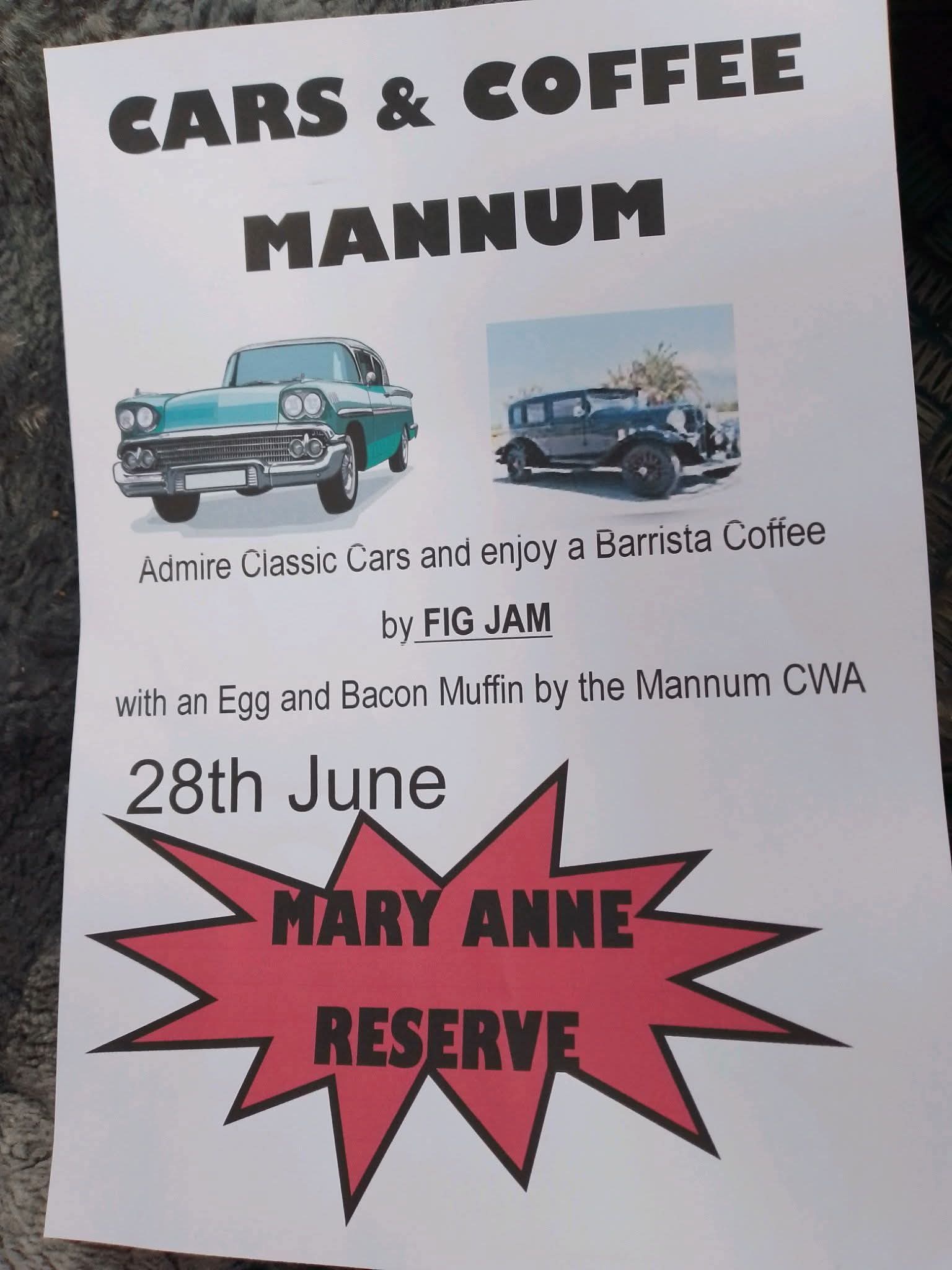 Cars and Coffee by the River at Mannum