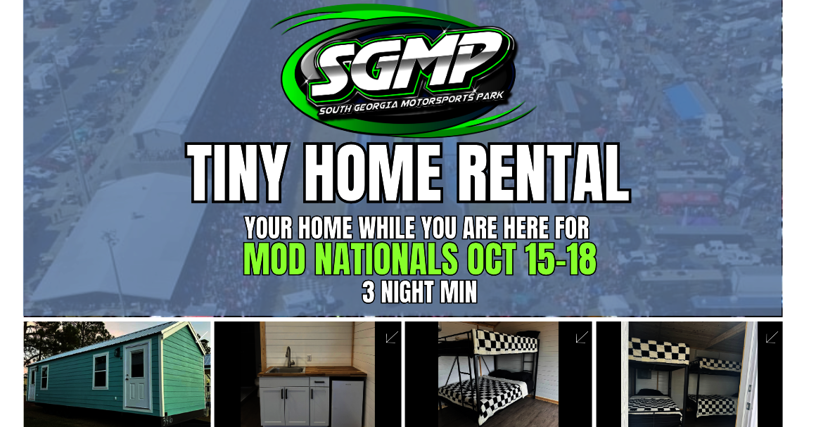 MOD NATIONALS TINY HOME RENTAL OCT 15-18