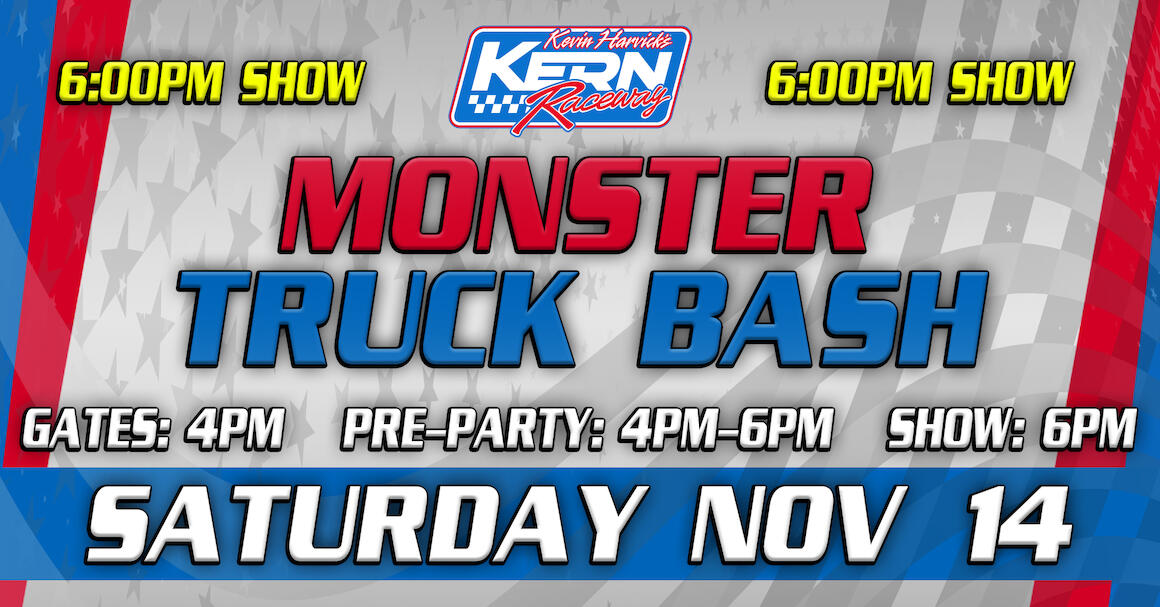 Nov 14: Monster Truck Bash! 6PM SHOW