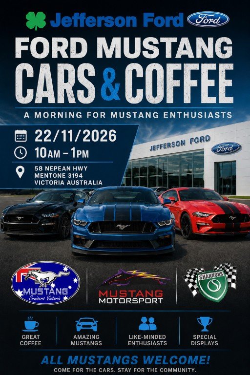 Ford Mustang Cars & Coffee at Jefferson Ford