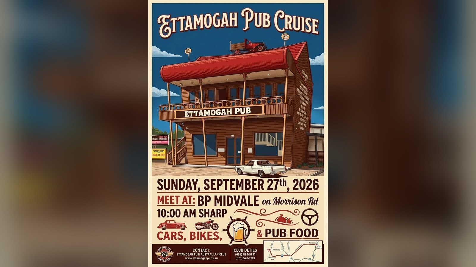 HSVNC Car Cruise to Ettamogah Pub
