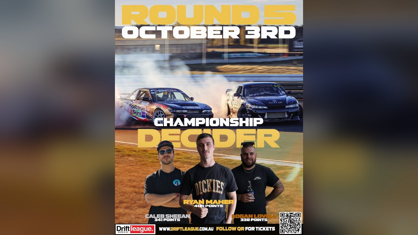 Drift League Round 5 2026, Symmons Plains