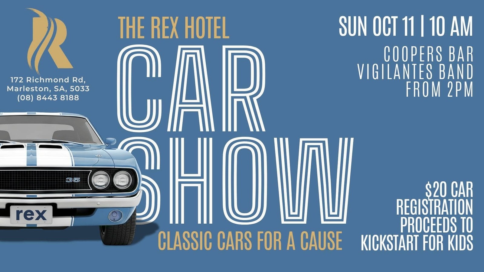 The Rex Car Show - Classic Car for a Cause
