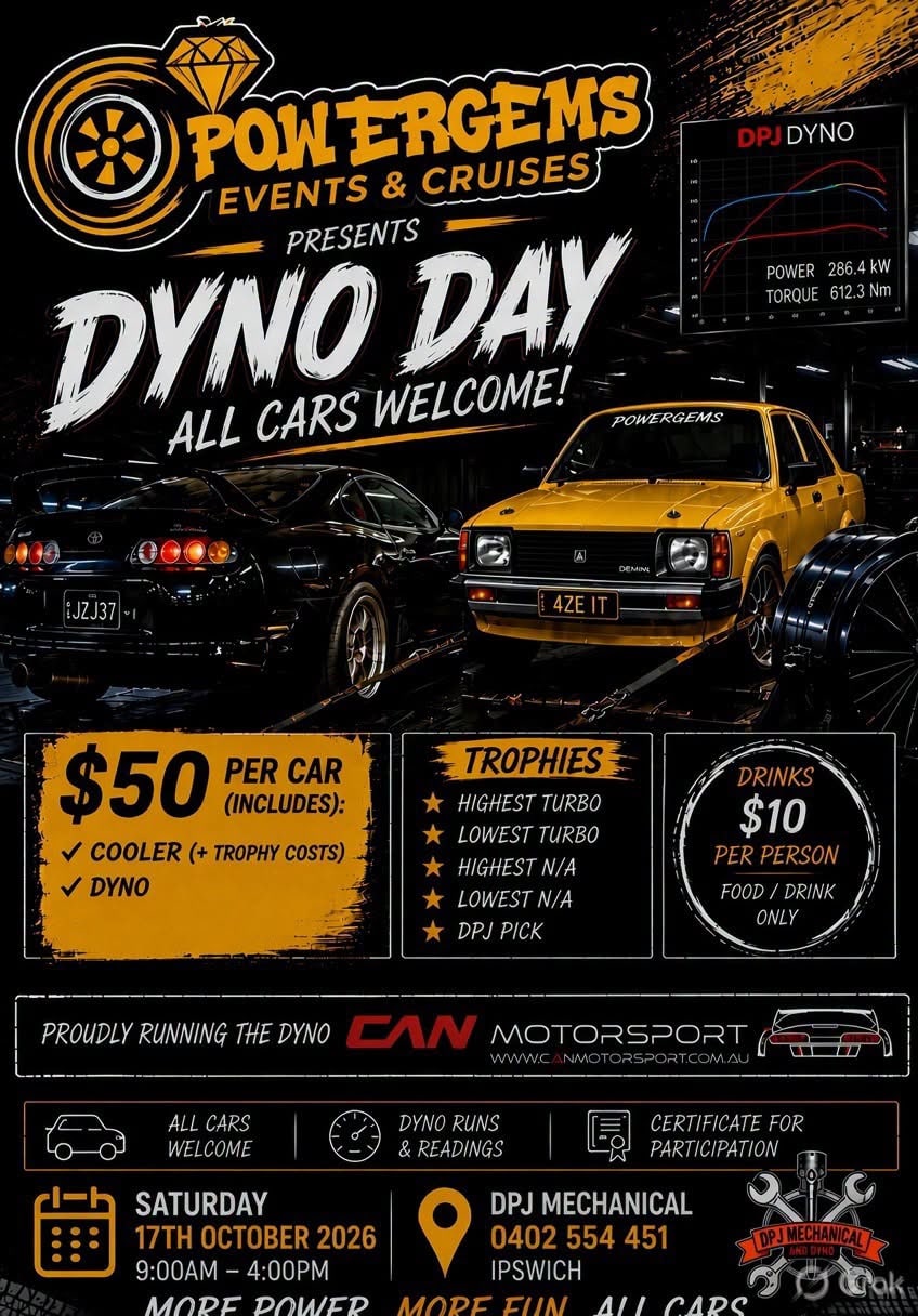 Powergems Dyno Day at DPJ Mechanical