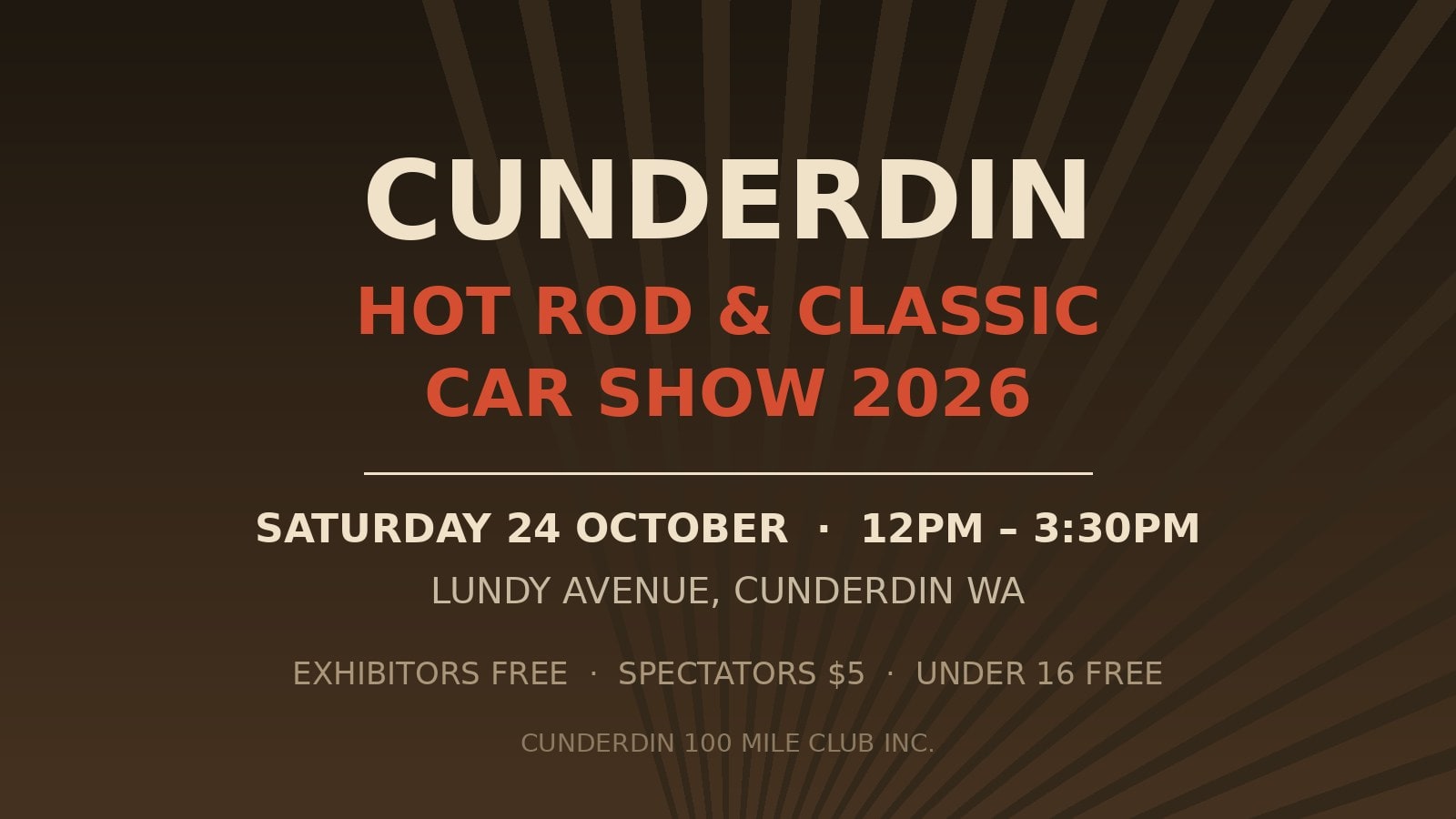 Cunderdin Hot Rod & Classic Car Show 2026