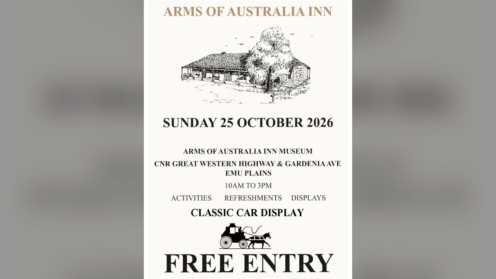 Arms of Australia Open Day and VW Car Show