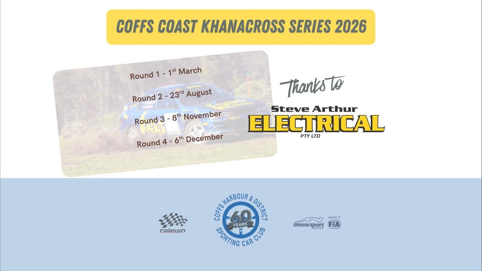 Coffs Coast Khanacross Series 2026