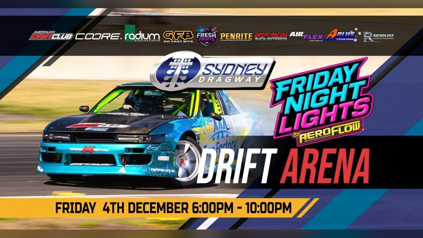 Friday Night Lights Drift Arena, Sydney Dragway