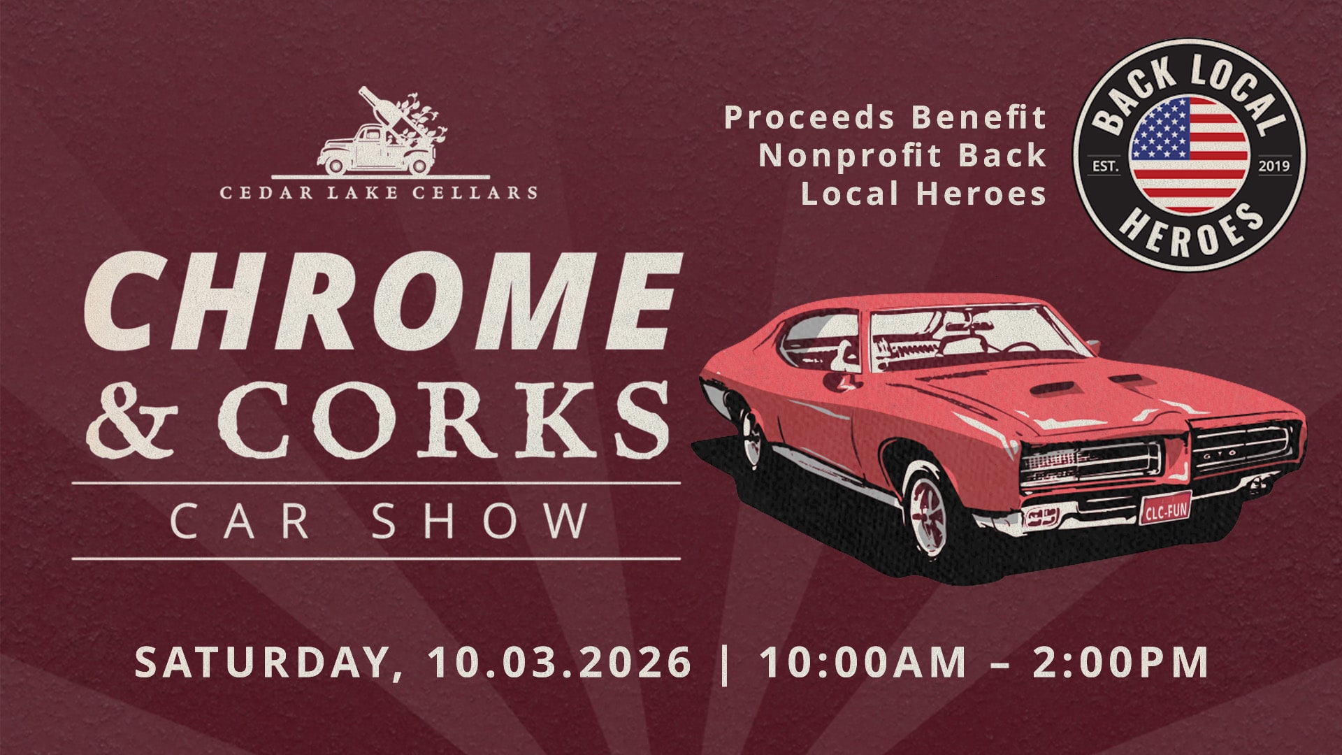 Chrome & Corks Car Show