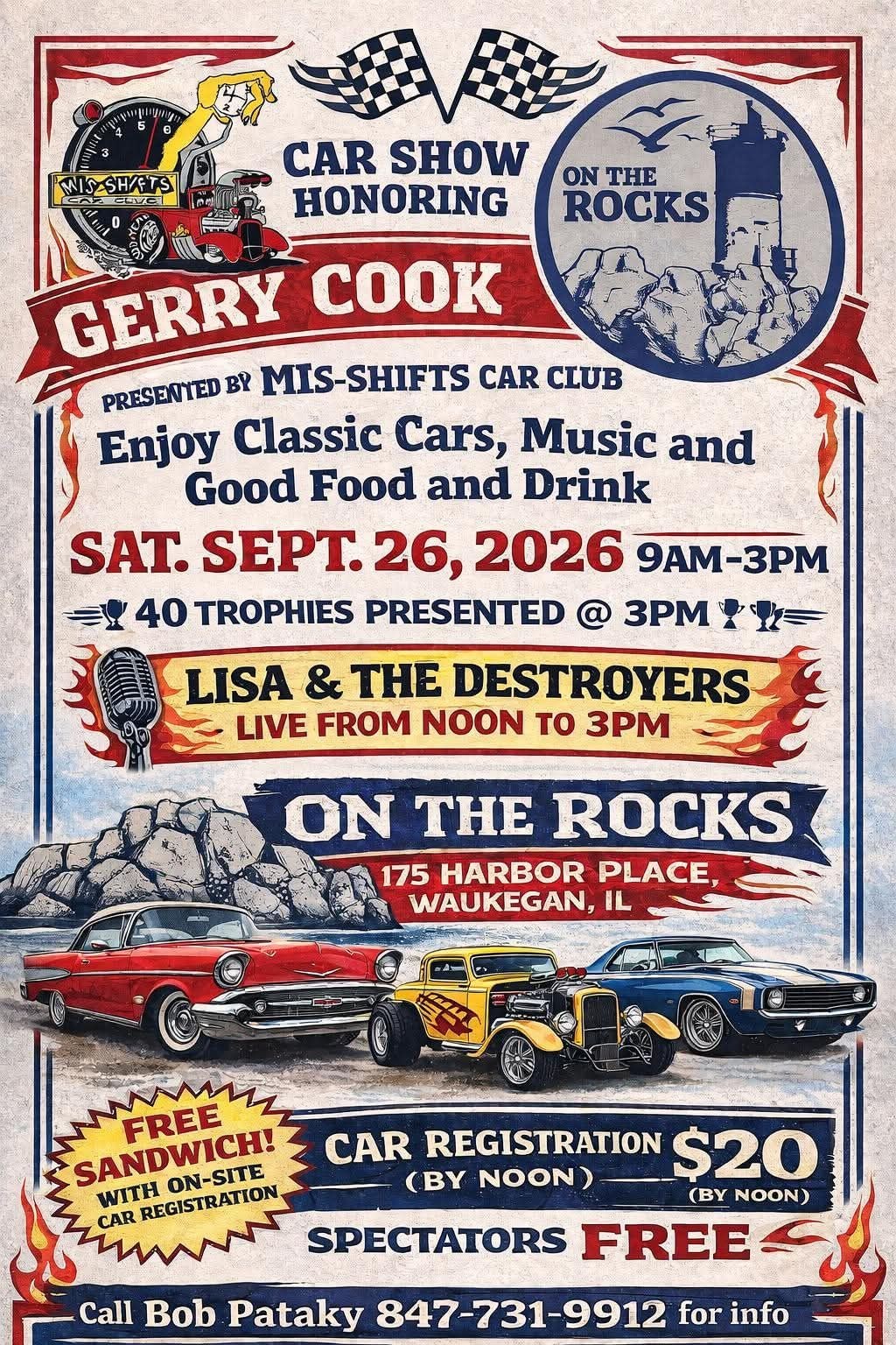 Honoring Gerry Cook @ On The Rocks Car Show