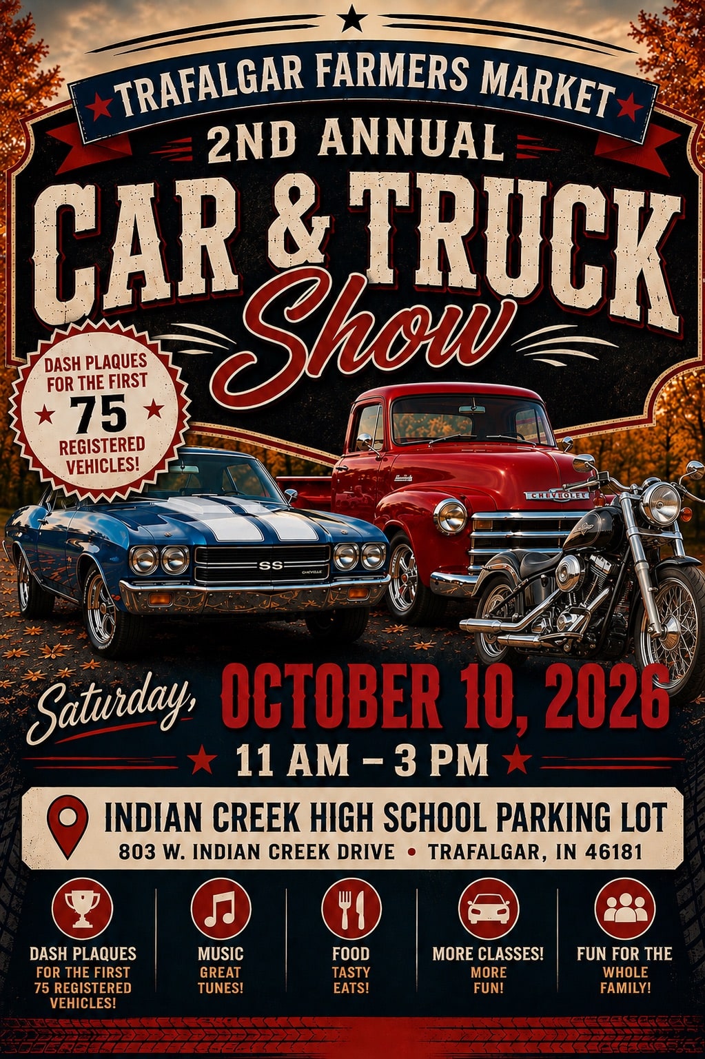 Trafalgar Farmers Market 2nd Annual Car & Truck Show