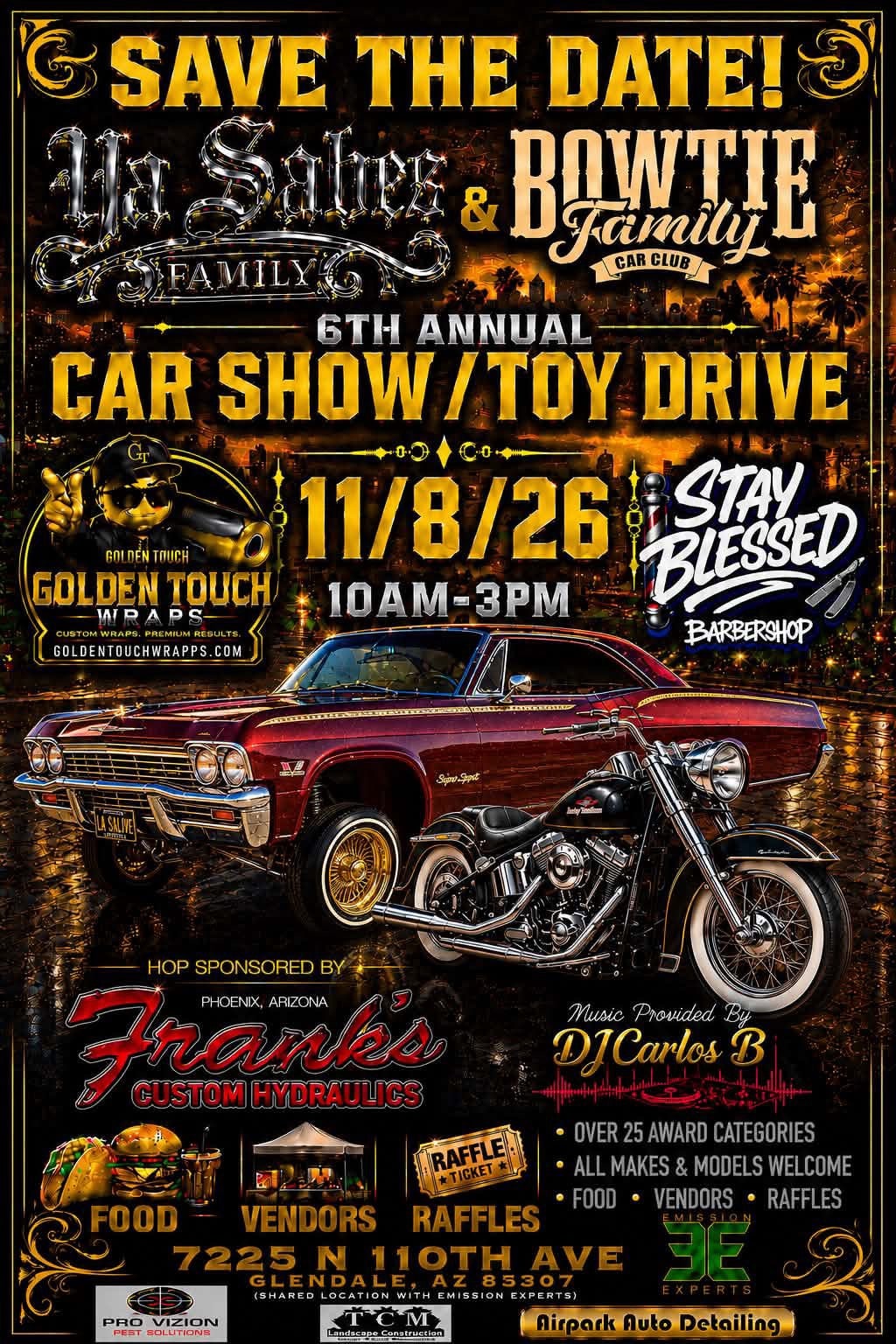 6th Annual Car Show/toy Drive