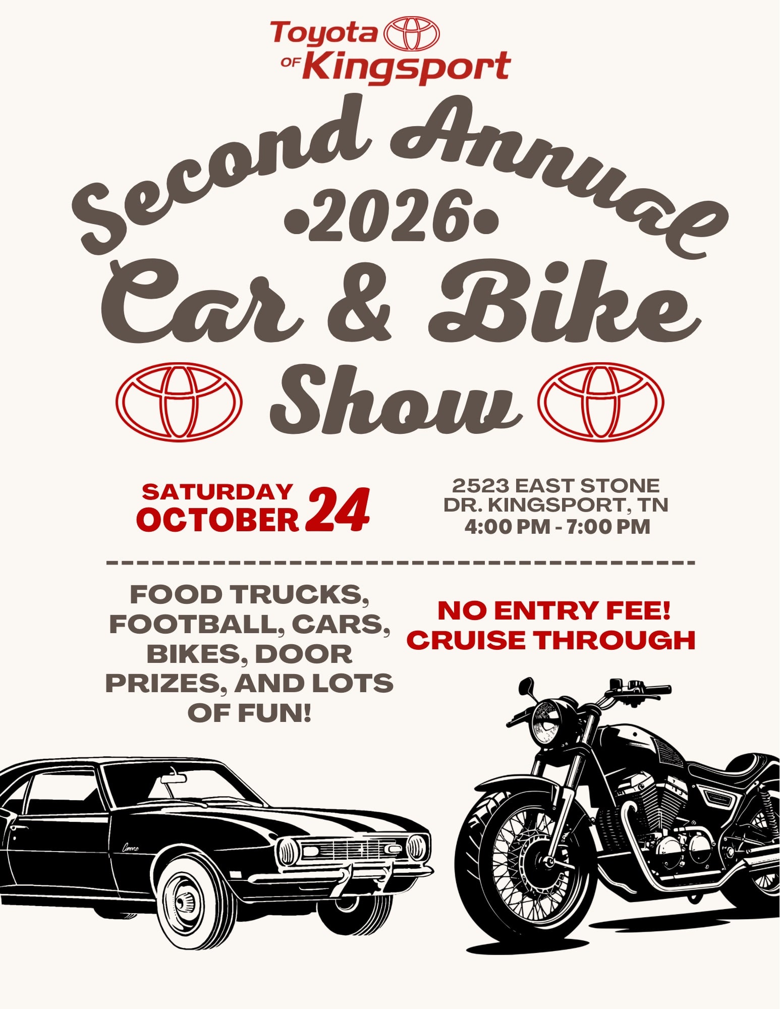 Second Annual 2026 Car & Bike Show