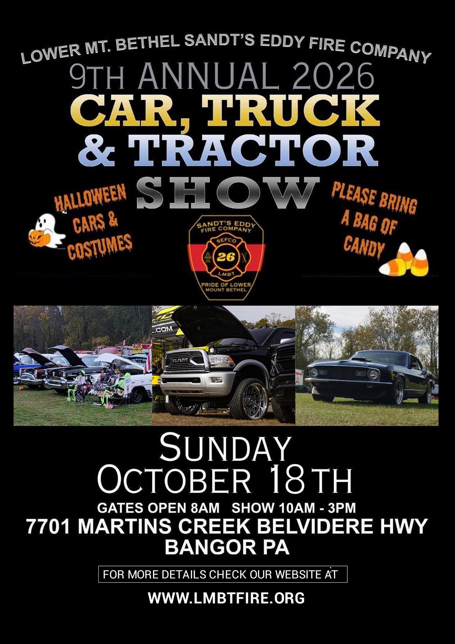 9th Annual Sandt's Eddy Fire Company Car, Truck & Tractor Show