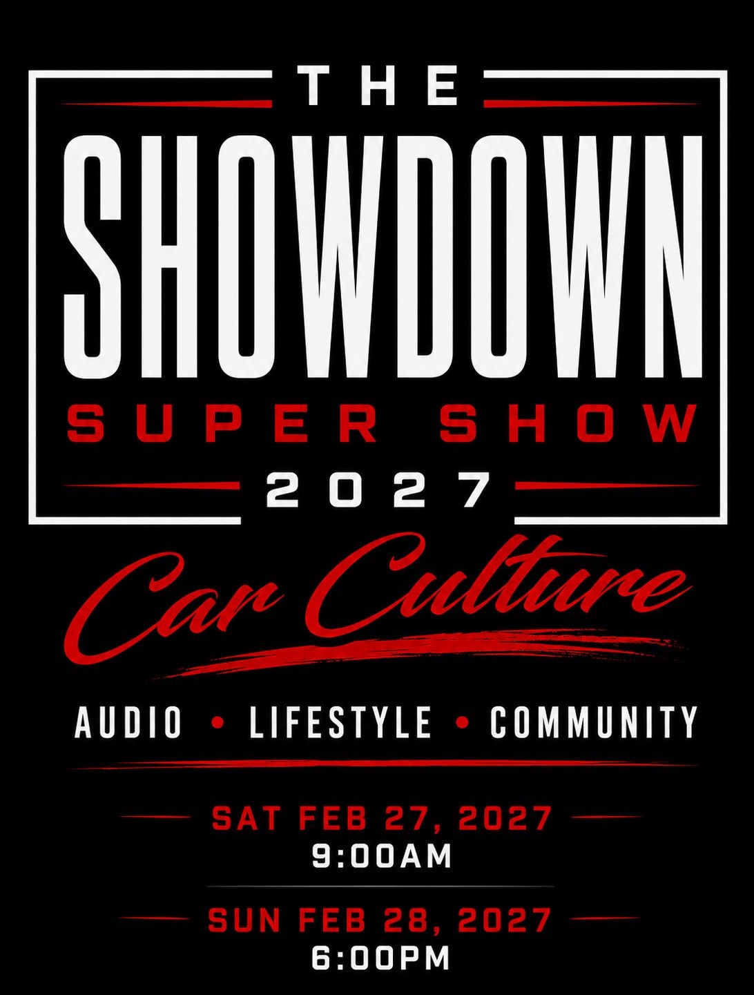 The Showdown Super Show 2027